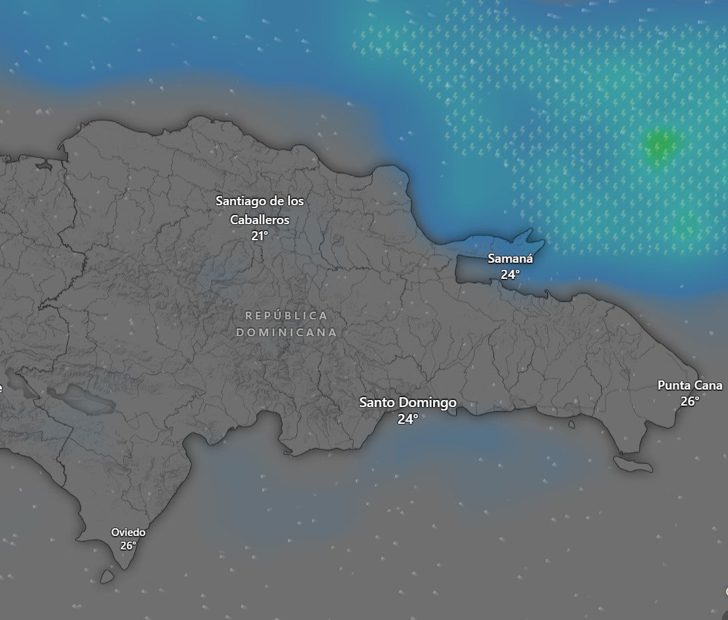 Mapa de alertas meteorológicas en el país